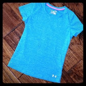 Girls L Under Armour Heat Gear Shirt